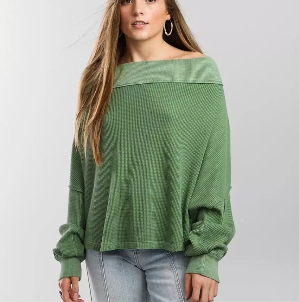 We The Free Close To You Waffle Knit Top - Picture 2 of 6